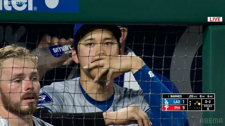 【写真・画像】大谷翔平、今季5度目の途中交代で敵地大ブーイング メジャー通算200号ならず ドジャース大敗で“野手登板”も　1枚目