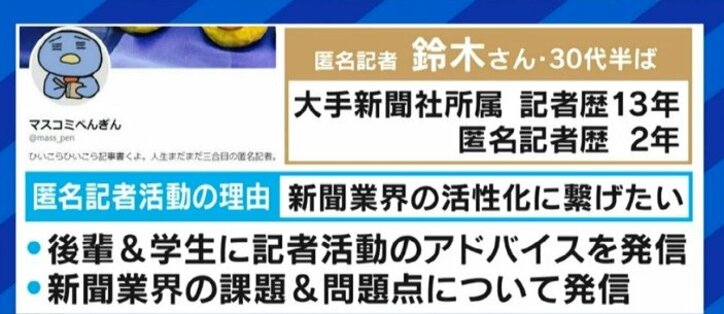 「Twitterでグチりたいだけなら“匿名社畜”でいいのでは」急増する“匿名記者アカウント”は卑怯者? 新聞業界の未来を憂う気持ちも…