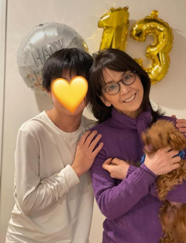  柏木由紀子、13歳を迎えた孫を祝福「青春を思いきり楽しんで！」 