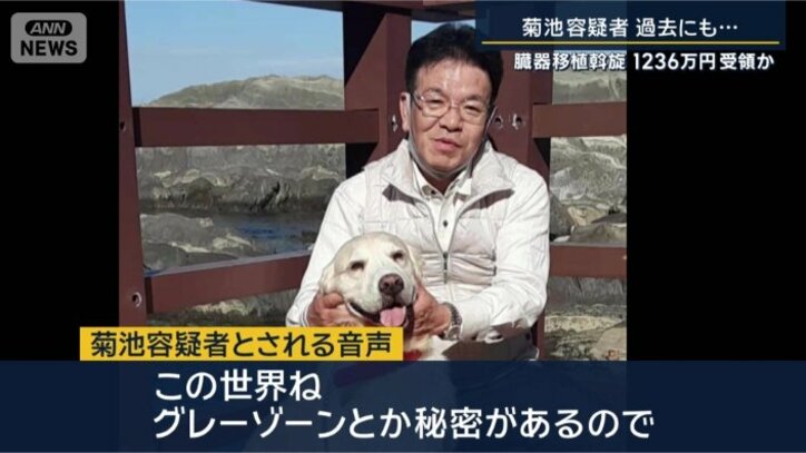 菊池容疑者とされる音声