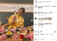 明日花キララの色鮮やかな浴衣姿にファン絶賛「めっちゃ可愛い」「黄色似合う」