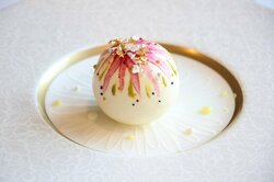 藤井聡太王将＆羽生善治九段、鮮やかな芸術的“美スイーツ”「加賀友禅」をオーダー／将棋・王将戦七番勝負第3局