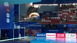 解説者も笑うしかない！？世界水泳・飛込で中国選手が見せつけた“異次元”演技 「文句のつけようがない」ノースプラッシュ！