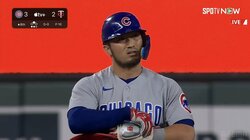 鈴木誠也、今季初の2試合連続長打も納得いかず？ 塁上で不満顔もファン「1本出た」「ナイスダブル」と安堵