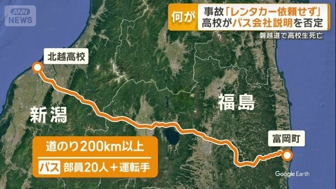 200キロを超える道のり