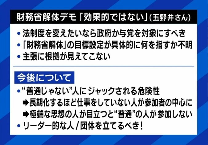 財務省解体デモの問題点