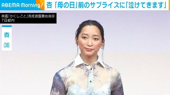 舞台挨拶に登壇した杏（38）