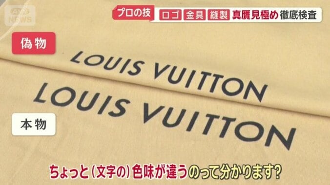 偽物の袋と本物の袋