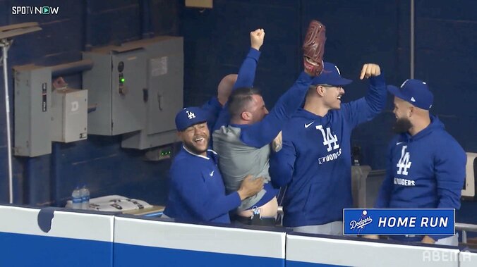 【記事】大谷翔平、9号弾でド軍トレーナーが雄叫び！