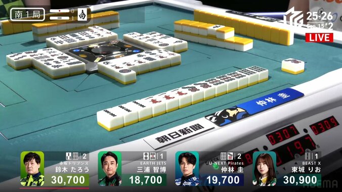 いきなり決めた！仲林圭、役満・四暗刻の瞬間