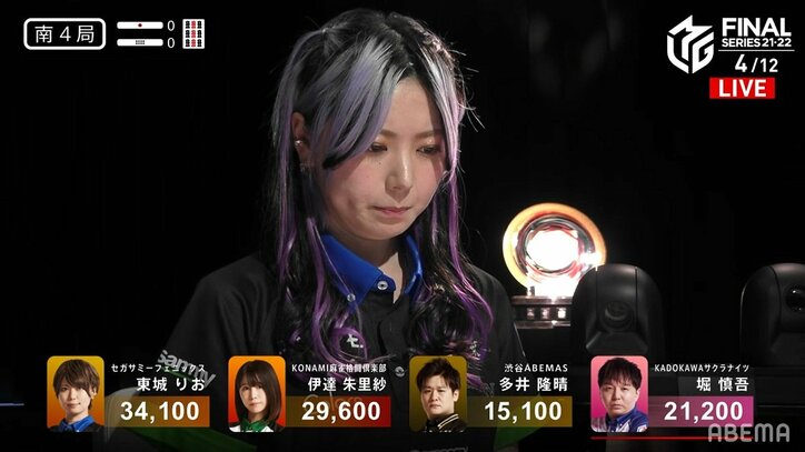 「今、風を感じています」豪運の女神・東城りお、強豪倒して感極まる チーム首位がっちり!/麻雀・Mリーグ