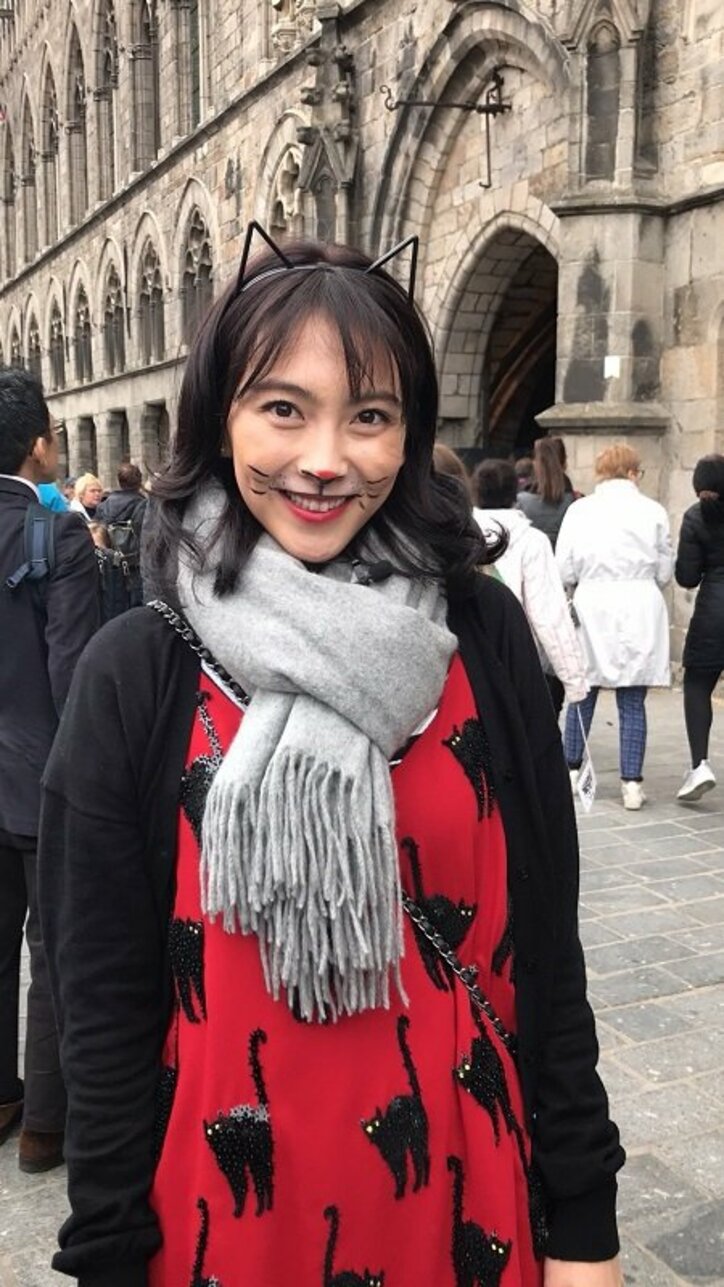 知英がベルギー「ネコ祭り」で“ネコづくし”に!番組ナレーションは高野麻里佳