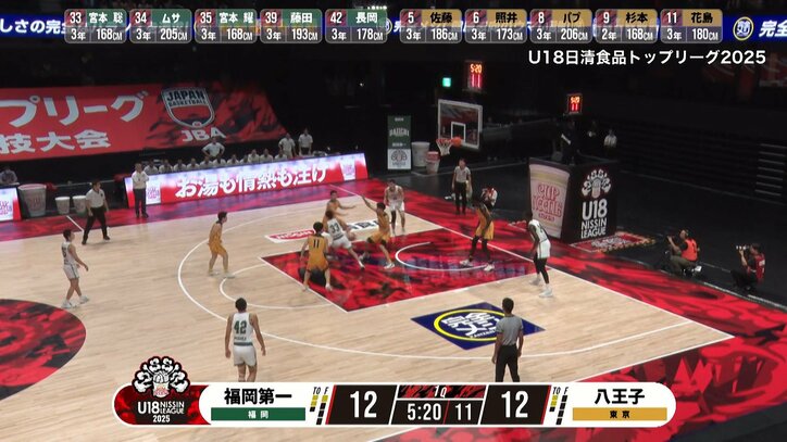 【写真・画像】まるで河村勇輝！福岡第一の双子PGが見せた“神プレー”にアリーナどよめき「高校生ですごいな！！！」「マンガやん！」　1枚目