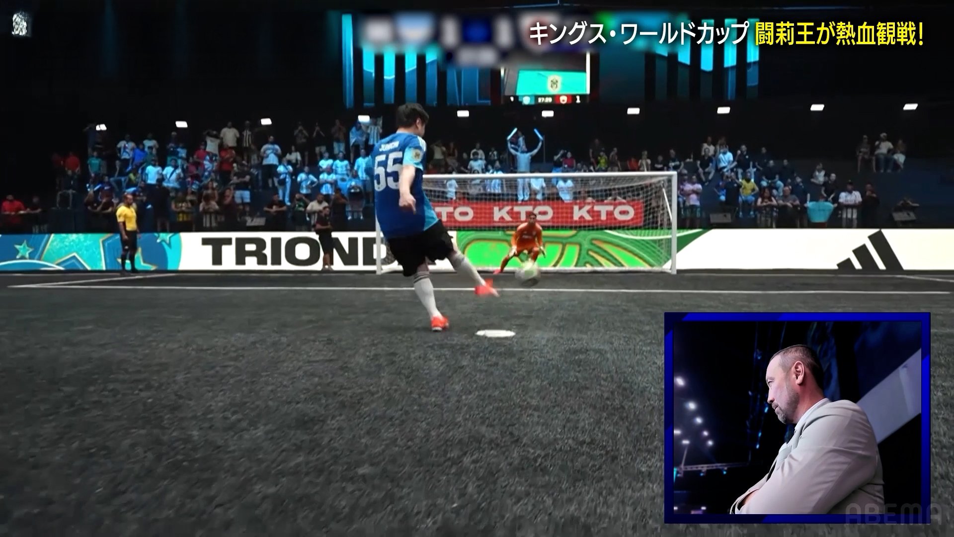 PK失敗のシーン…