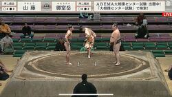 「むっちゃ細いな」「ガリガリやん」驚きの声も…体重76.8キロ力士の豪快な投げ技に衝撃「うお！細いのに強いな」