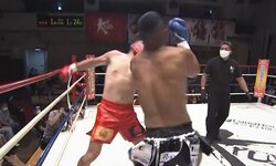 「また一撃KOだ！」相手が“吹っ飛ぶ”衝撃ダウンに実況絶叫 筋骨隆々＆謙虚すぎるファイターに重量級スター“爆誕”の予感