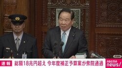 総額18兆円超え 今年度補正予算案が衆院通過