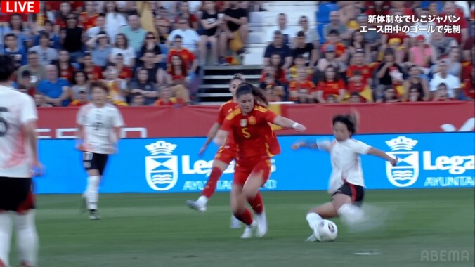 嘘だろ！？ なでしこエースの“魔法のターン”にファン衝撃「うまい反転すぎた」「えっぐ」田中美南が女王スペインにゴラッソを叩き込んだ瞬間 3枚目