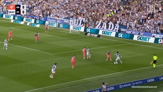 【映像】急加速突破からの逆足ピンポイントクロス