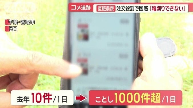 問い合わせが一日1000件を超える日も