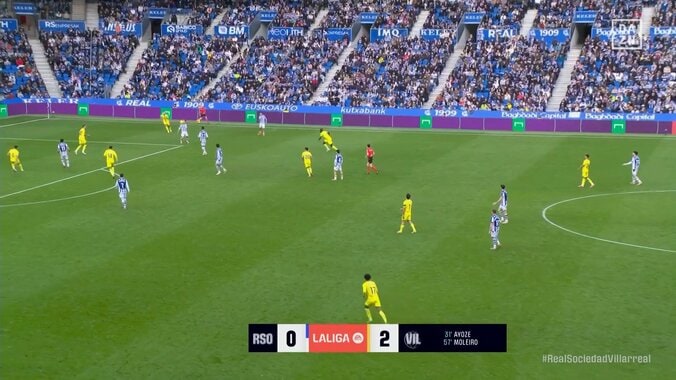 「めちゃくちゃきれてる」久保建英、今季初アシスト！相手4人の包囲網を打ち破る絶妙ラストパスでゴールをお膳立て「1人で4人を引きつける天才」 3枚目