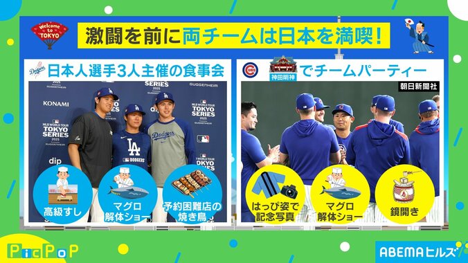 ドジャースとカブス