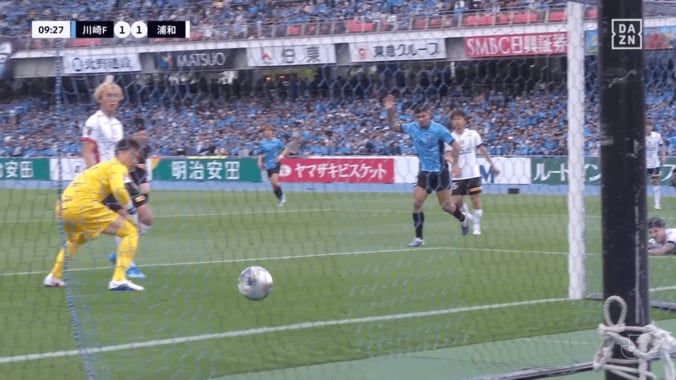 クリアボールは無情にもゴールに