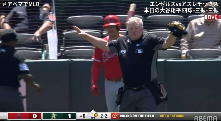 大谷翔平の同僚が盗塁失敗で「えっ！？」 チャレンジ成功も“相次ぐ”誤審に「流石にひどすぎる」「どうなったらアウトに」批判の声続出
