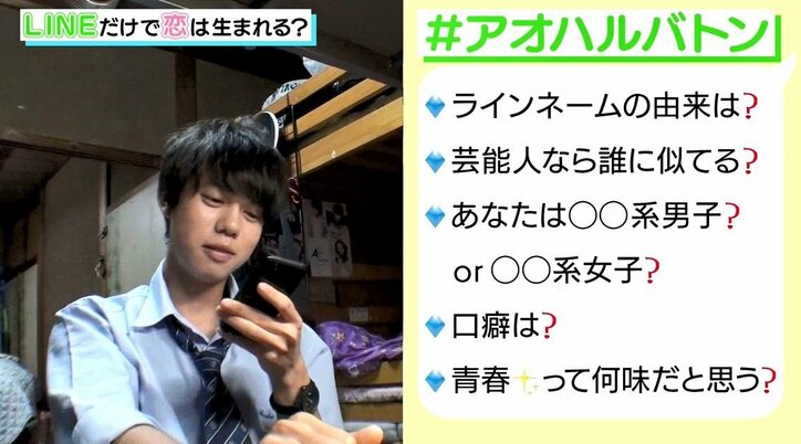 「“~”2個つけるタイプね」文字だけで相手を妄想!男女6人の高校生たちが顔も知らない相手とLINEだけで恋愛