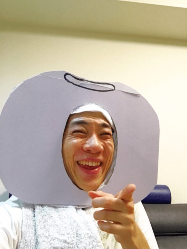 横山だいすけ、白豆のお面を被り“おまめ戦隊ビビンビ~ン”に変身「可愛すぎます」「ほんと白豆よくお似合い」と反響