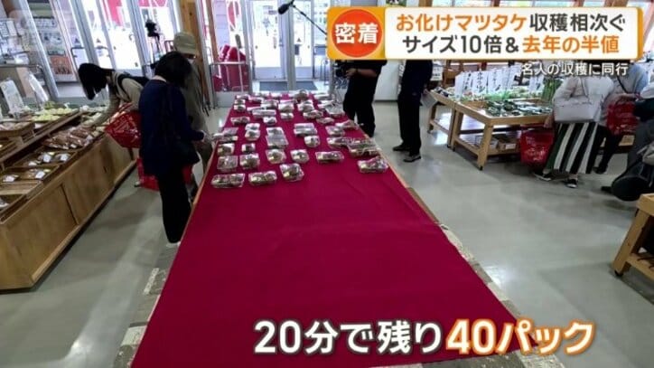 わずか20分で、残りは40パックほどに