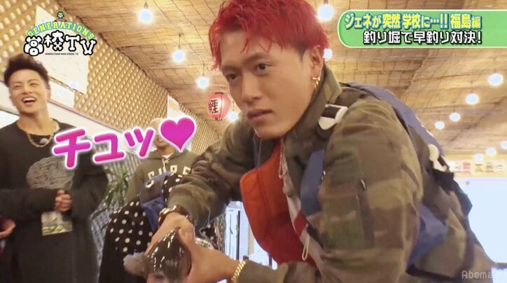 中務裕太＆数原龍友がキス！　GENERATIONSがダチョウ倶楽部のボケを再現