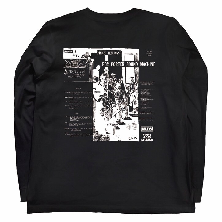 MUROとVINYL GOES AROUNDのコラボレーション、第三弾！ ロイ・ポーター・サウンド・マシーンのオリジナル・ロング・スリーヴ Tシャツが発売