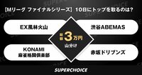 【麻雀】Mリーグファイナルシリーズ4日目（3月10日） | SUPERCHOICE（スーパーチョイス）