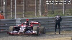 突然のトラブルに激昂…F1凱旋の岩佐歩夢が“急失速”→リタイアの一部始終  無線が拾った無念の感情爆発シーン