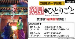 大人気“後宮謎解きエンタテインメント” アニメ『薬屋のひとりごと』6月20日（木）より 2週連続無料一挙放送決定！