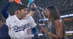 ド軍女性リポーターに「やりすぎ！」 大谷翔平の取材中に“衝撃ハプニング”で「ヤバいなw」