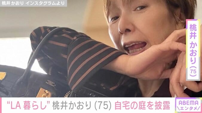 【写真・画像】「#LA暮らし」桃井かおり（75）、自宅庭での様子に反響「めっちゃステキ」「幸せの法則！」　1枚目