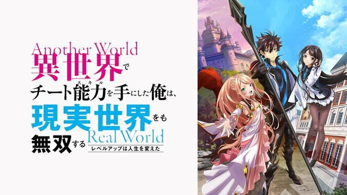 アニメ「異世界でチート能力を手にした俺は、現実世界をも無双する ～レベルアップは人生を変えた～」番組サムネイル