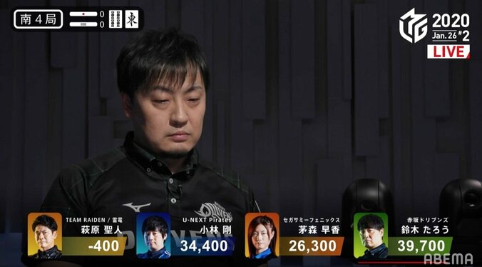 ピンチにも中断にも動じない鈴木たろうの神メンタル 6位争いは大接戦も「まだ気にしない」／麻雀・Mリーグ 2枚目