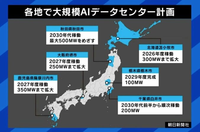 「工場1個分の電力規模が家の横に…」各地で建設“データセンター”は迷惑施設？火災・排熱に住民不安…規制追いつかない現状も 5枚目