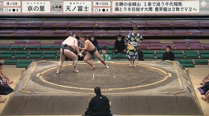 序ノ口十三枚目・天ノ富士（伊勢ヶ濱）