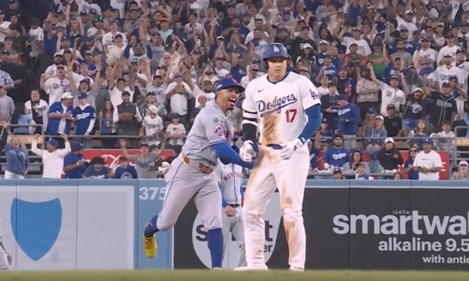 【写真・画像】おかしいだろ！ 大谷翔平に「ドン引き」 野手の頭上をギリギリ通過… 188キロ爆速“フェンス直撃打”「あれはアカン」　1枚目