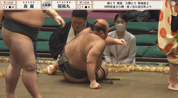 【写真・画像】「このブルドーザーよ」大の里、蘇った“会心の出足”に館内喝采 「久々に出たストライク」元横綱・大乃国も太鼓判 1枚目