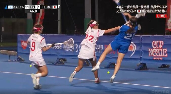 世界ラクロス女子、日本代表に残り46秒で微妙な判定「ファウルじゃないような」惜敗に涙…準々決勝で雪辱誓う 2枚目