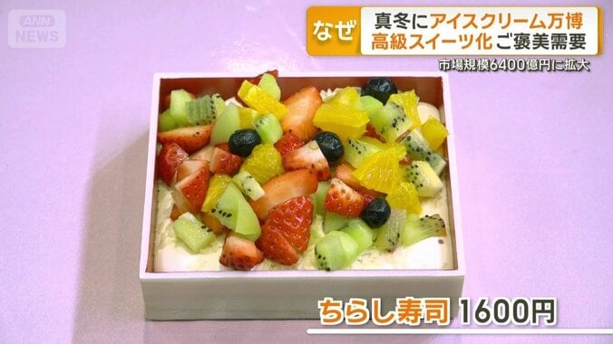 ちらし寿司をイメージしたアイス