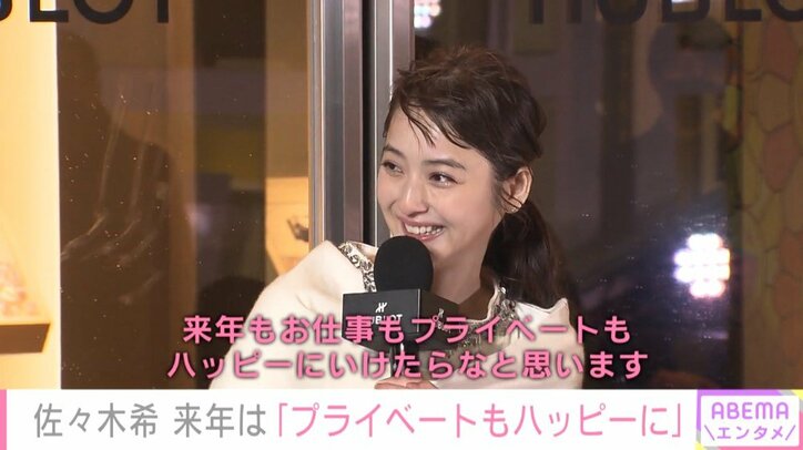 佐々木希、来年の抱負は「仕事もプライベートもハッピーに」 クリスマスの予定も明かす