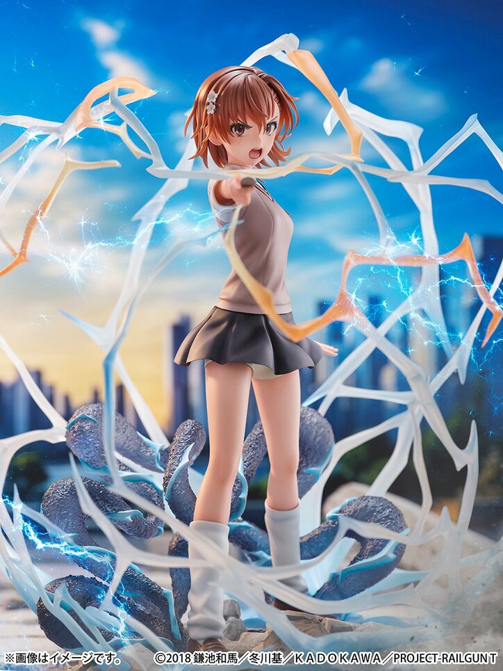 【写真・画像】アニメ『とある科学の超電磁砲T』の「御坂美琴」がフィギュア化!6月21日より予約受付開始 2枚目