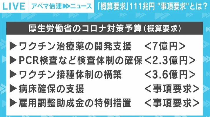 2022年度は“節目”の年に 概算要求は過去最大の111兆円 コロナ禍での経済対策“2つの課題”