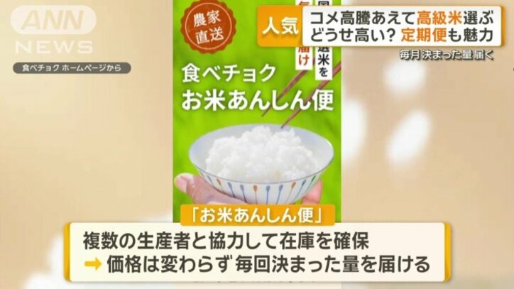 毎月決まった量を届けることができる定期便